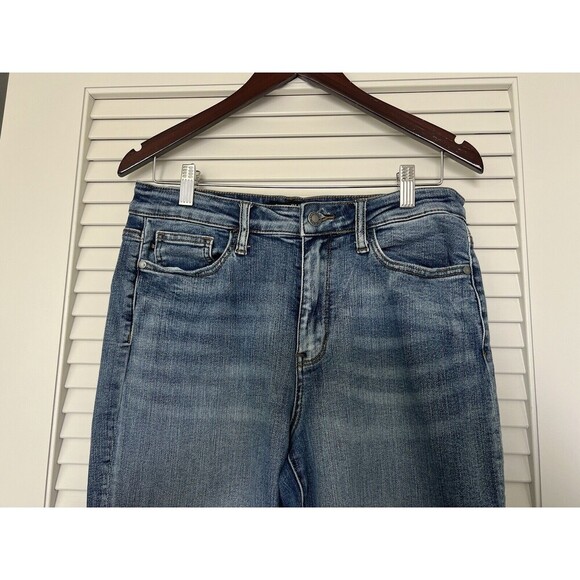 Judy Blue Jeans Womens 29 Wide Leg High Rise Medium Wash Stretch - Picture 2 of 8